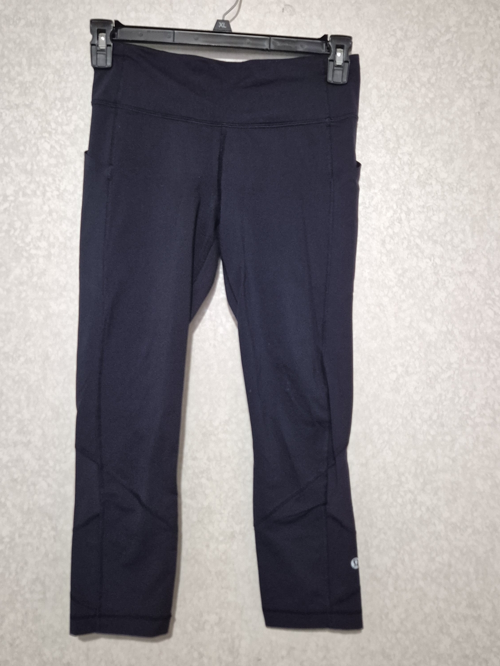 lululemon athletica Navy  Leggings with Side Pockets and High Waist-Size:6